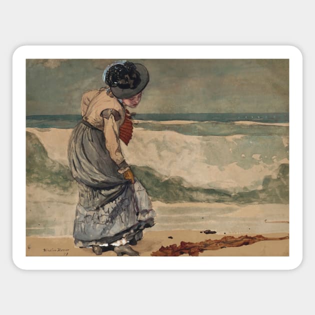 Startled by Winslow Homer Sticker by Classic Art Stall